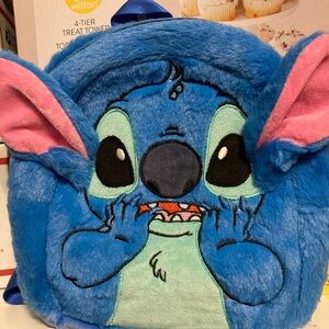 Blue and Pink Plush Character Backpack